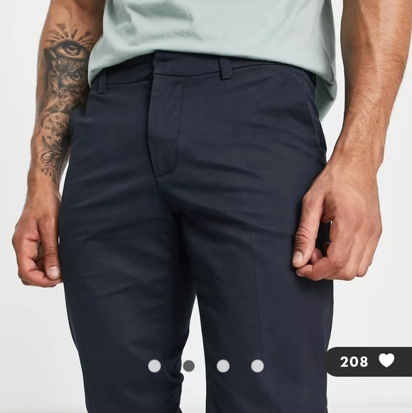 NWT New Look skinny fit chino in navy - Picture 2 of 8